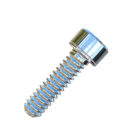 Allied Titanium #6-32 Socket Head Cap Screw, Socket, Plain Titanium, 1/2 in Length 0106546